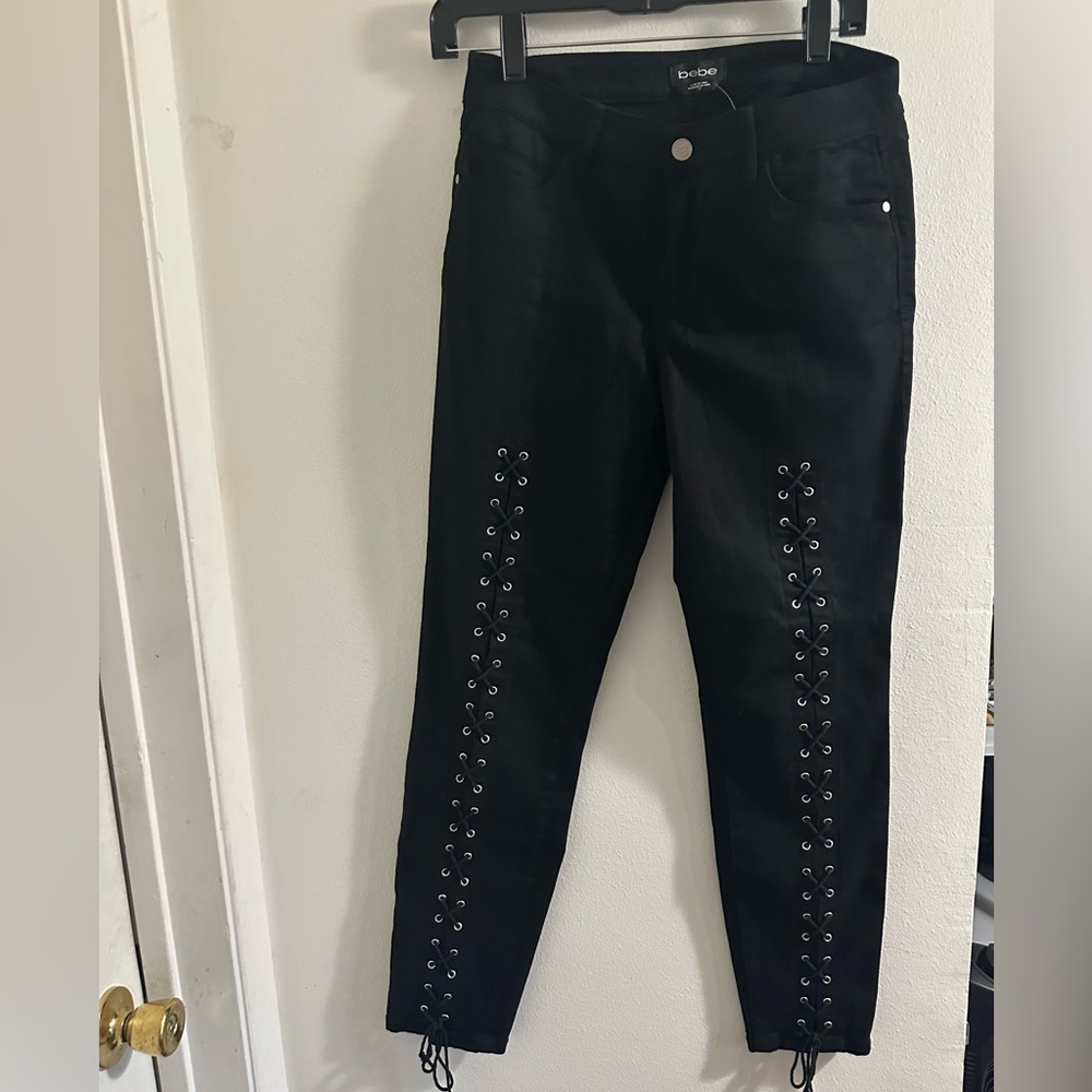 Bebe lace up jeans - Picture 1 of 3